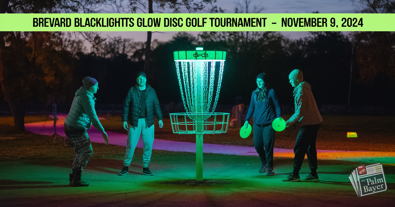 Image for article: Brevard Blacklights Glow Disc Golf Tournament to Illuminate Palm Bay!