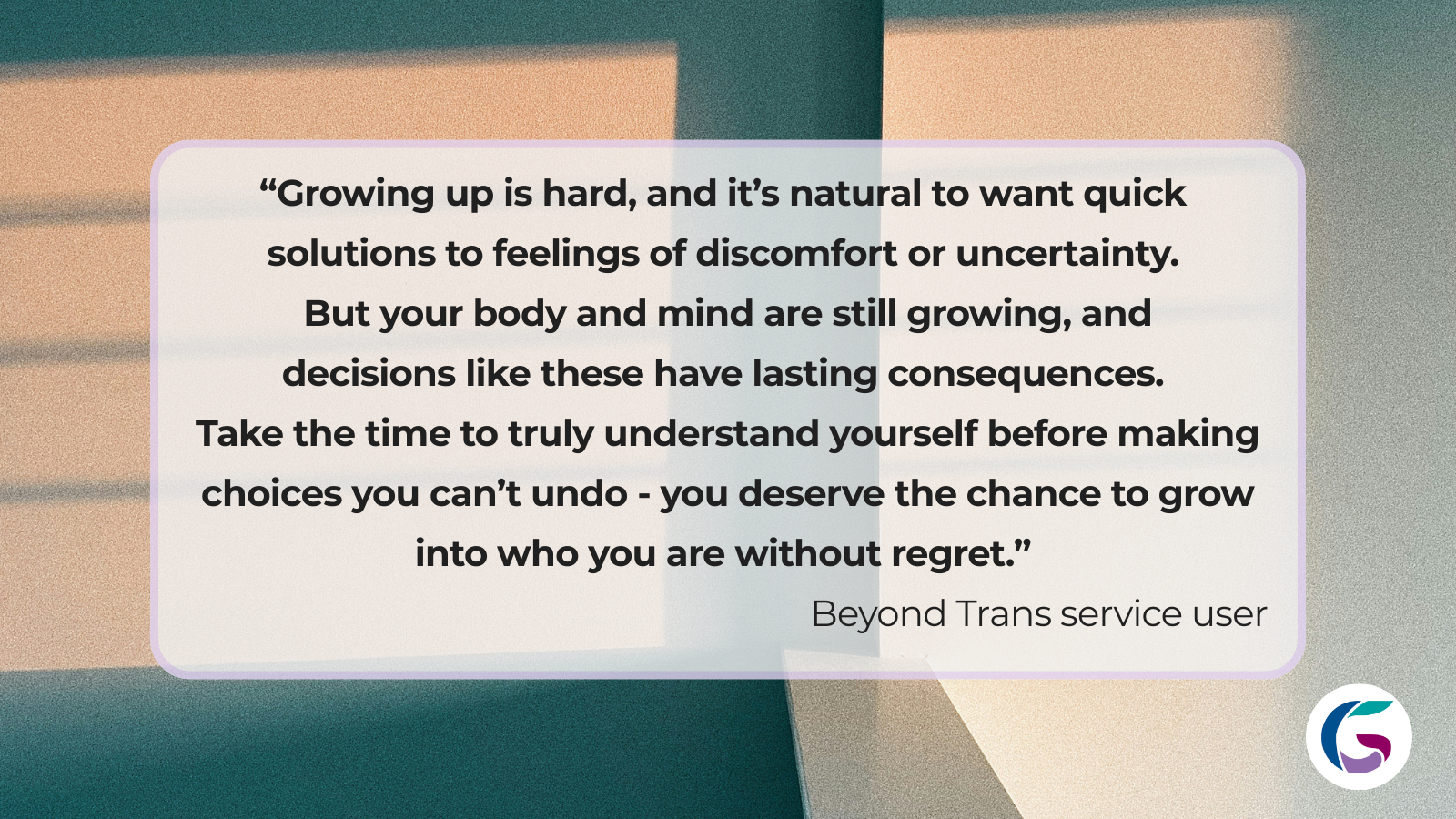 Detransitioner quote card