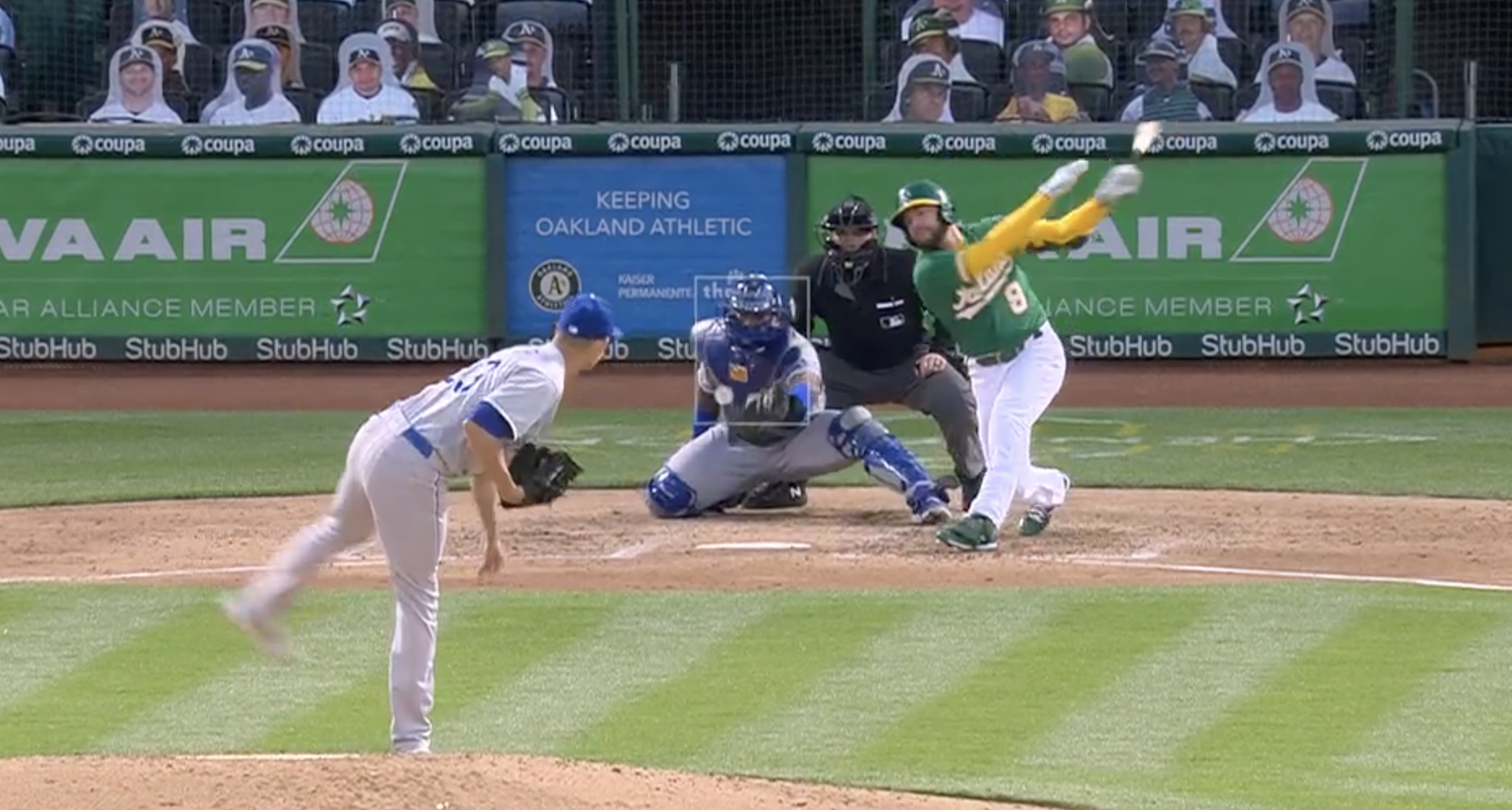Take that! Royals end losing streak by crushing the A's