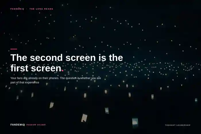 The second screen is the first screen.