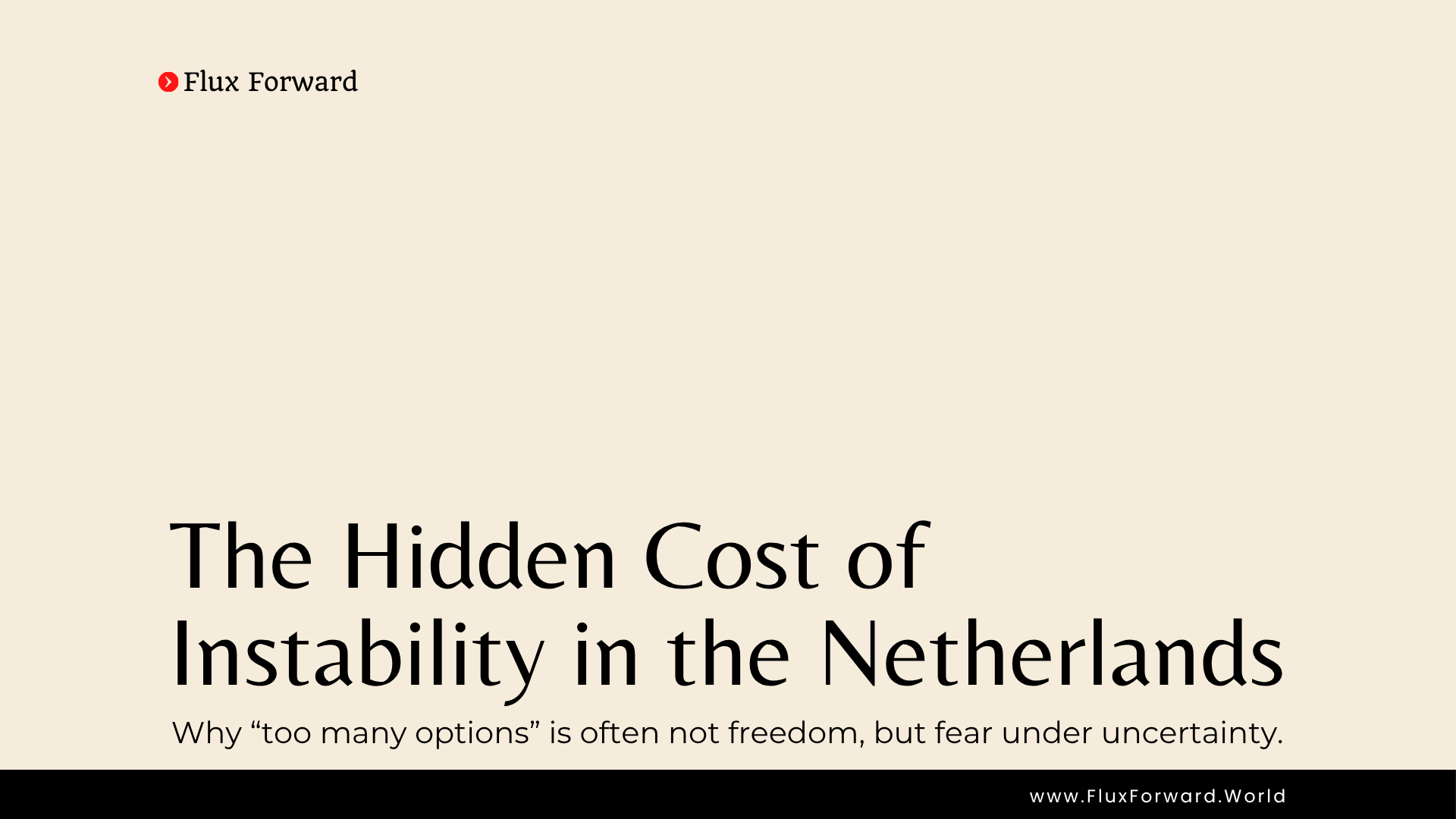 The Hidden Cost of Instability in the Netherlands cover image