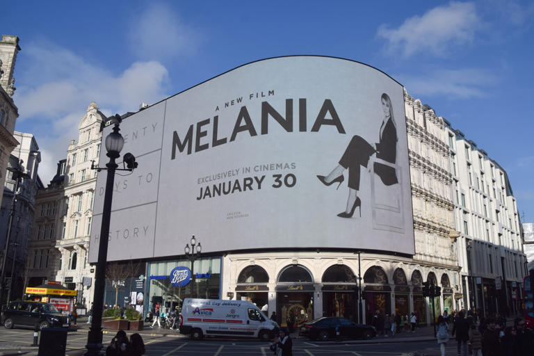 'Melania' is seen being promoted in London. / SOPA Images / SOPA Images/LightRocket via Gett