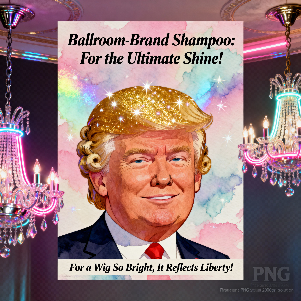 Magick Mica Trump parody art