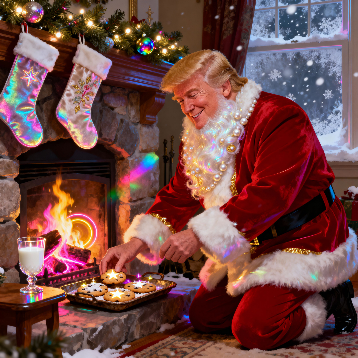 Magick Mica Trump parody art