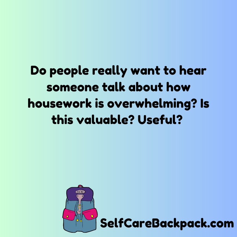 The shame of housework