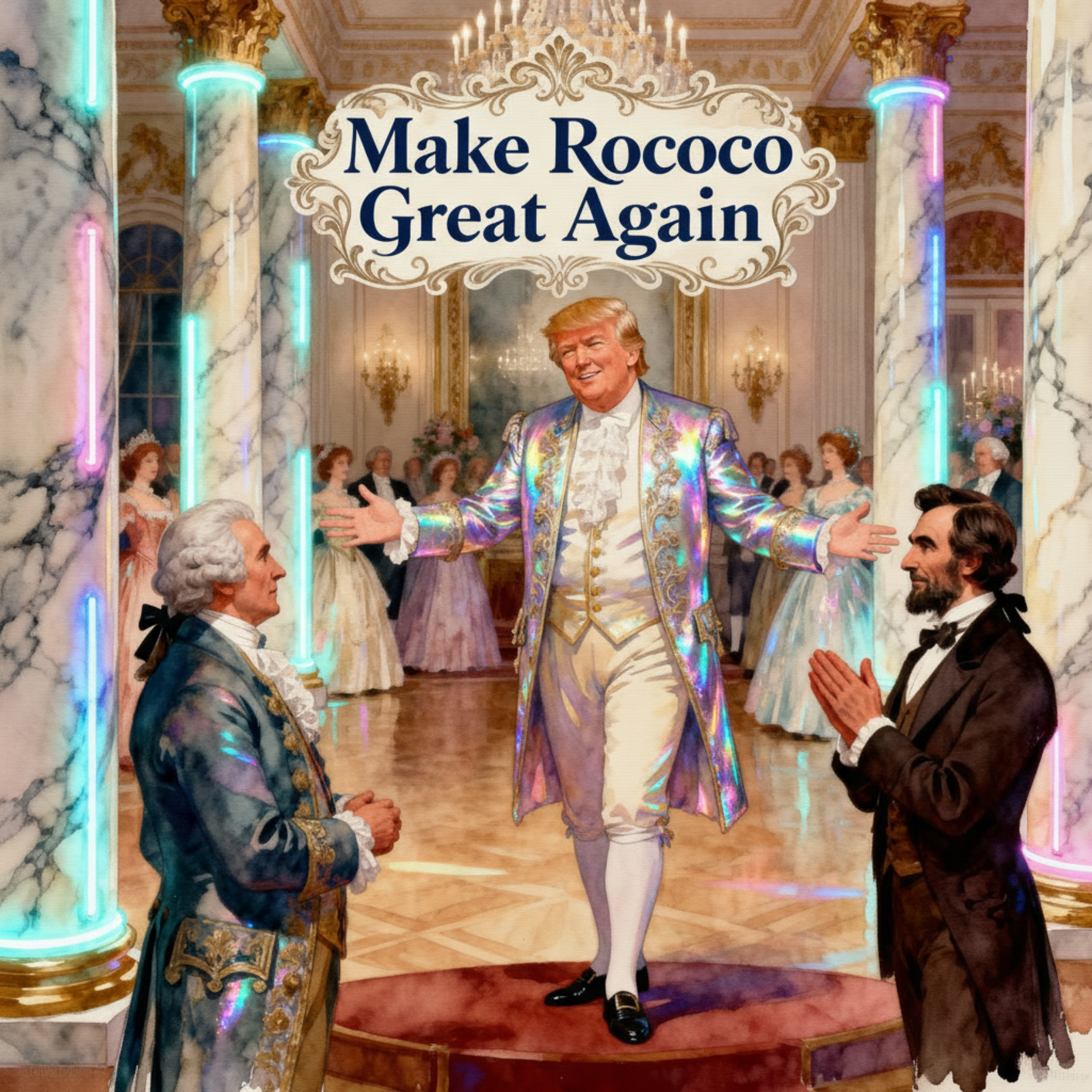 Magick Mica Trump parody art