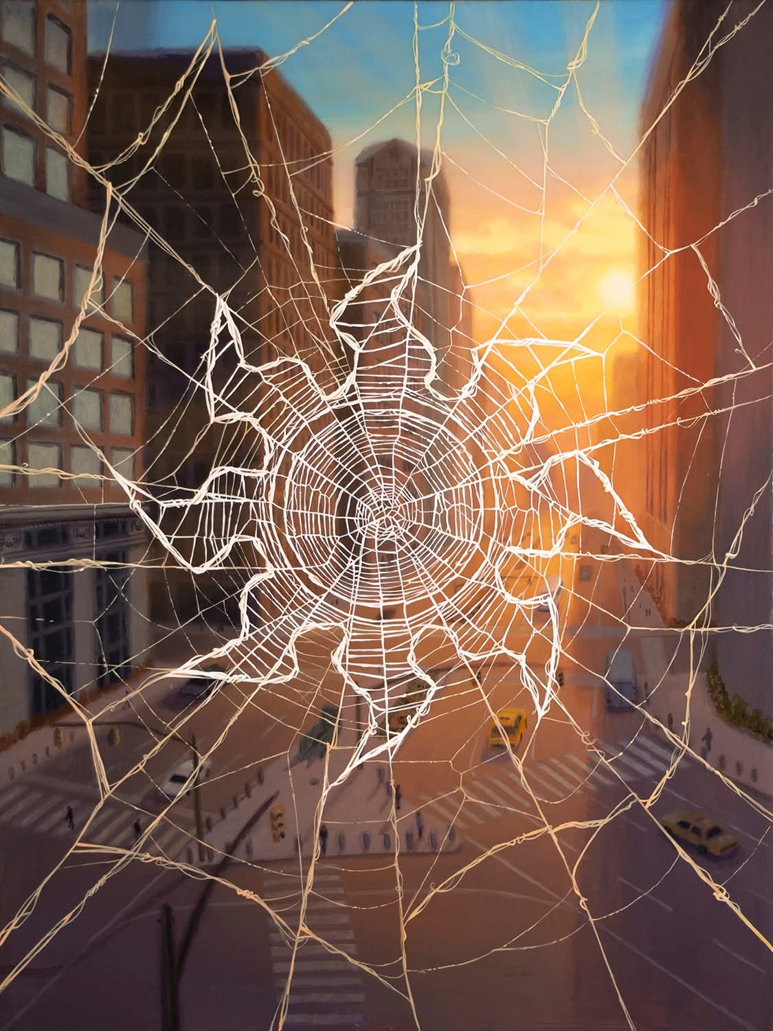 BITE SIZE: Spiderweb Basic Lands by Sarah Finnigan