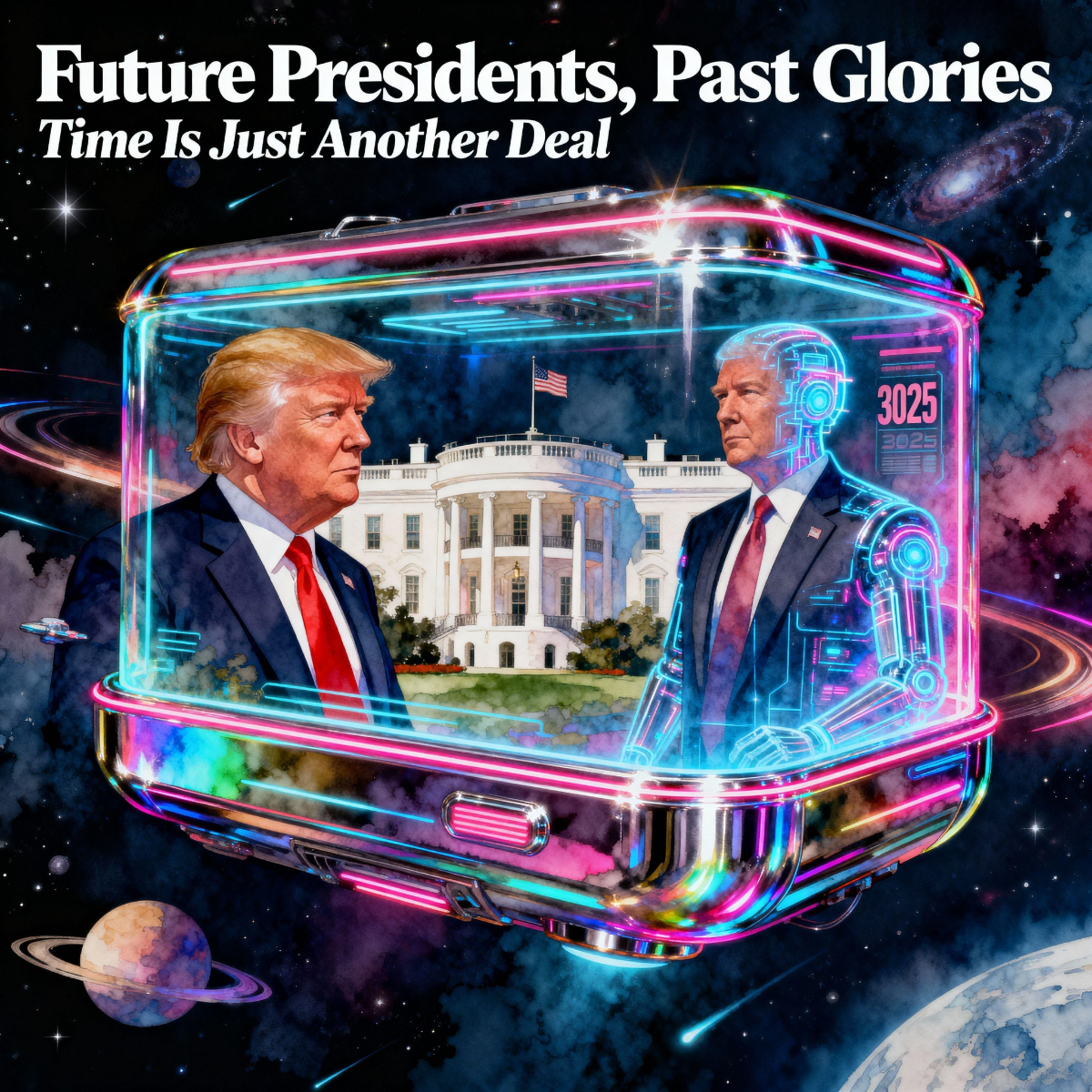 Magick Mica Trump parody art