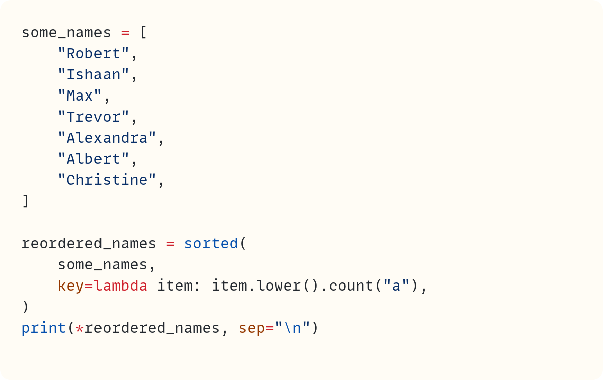 The Key To The key Parameter in Python