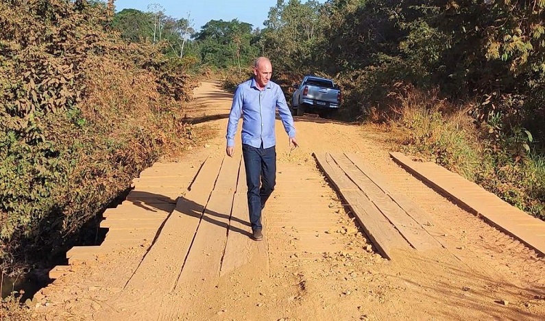 Ezequiel Neiva anuncia liberação de R$ 1,8 milhão para construção de ponte em Corumbiara