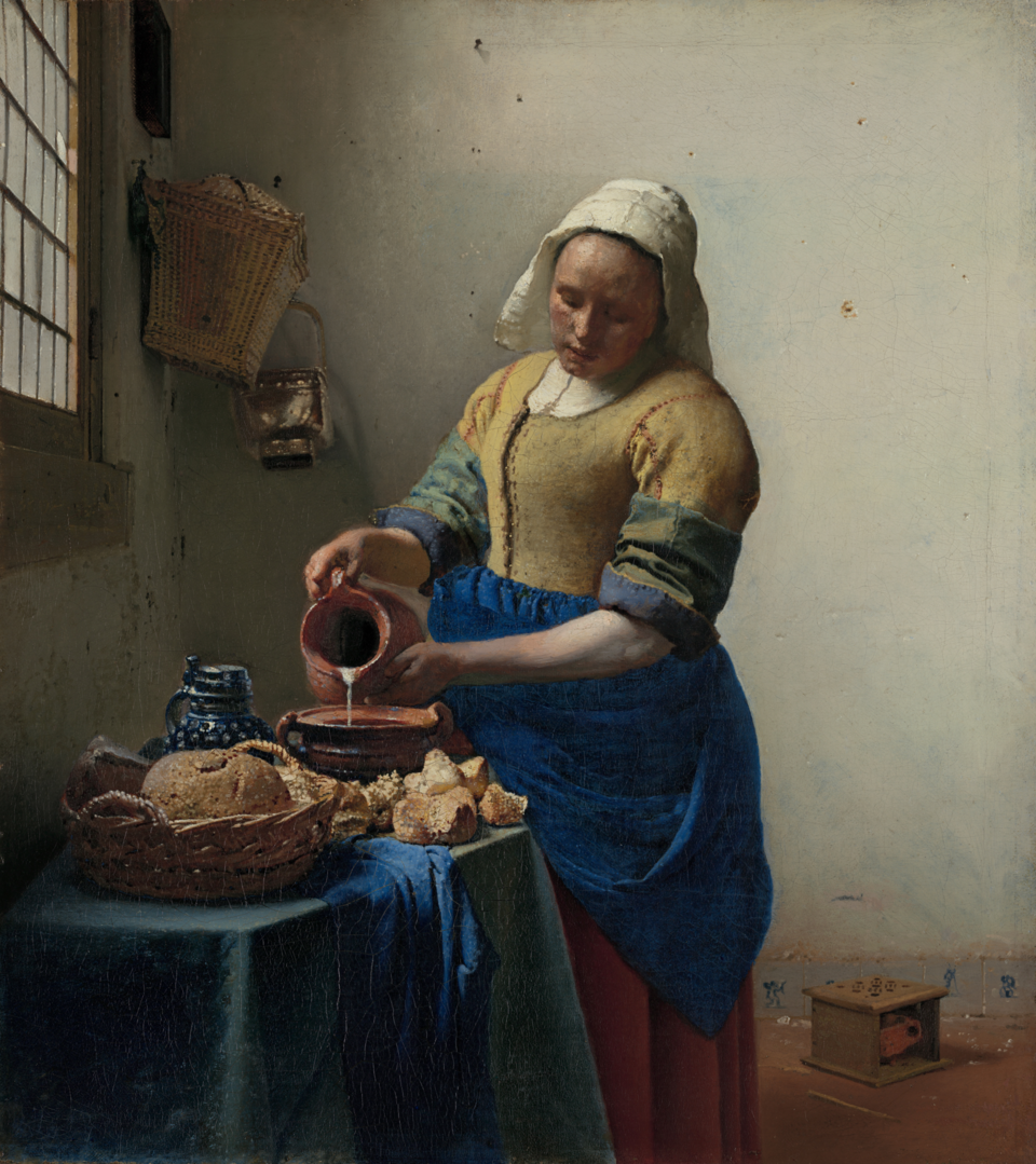 Johannes Vermeer's The Milkmaid painting