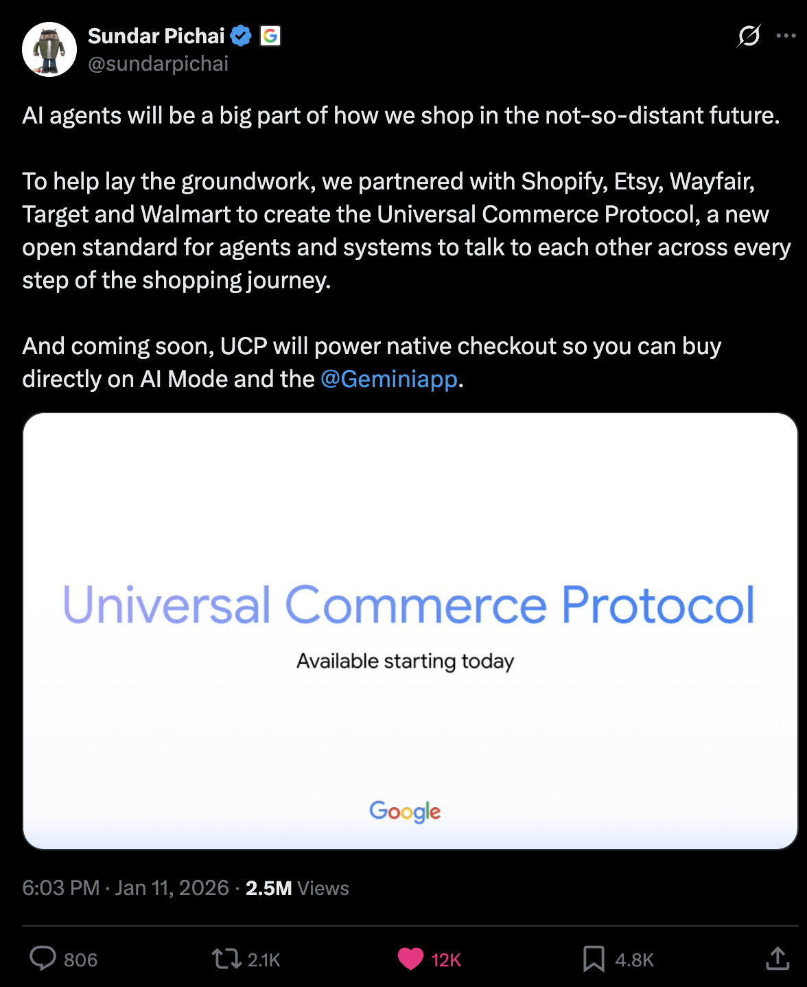 Everything You Wanted to Know about Google's New Universal Commerce Protocol (UCP)