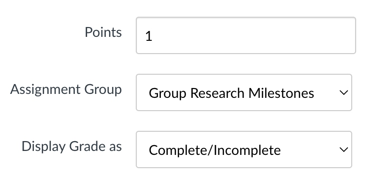 Using the Canvas Gradebook with Specifications Grading