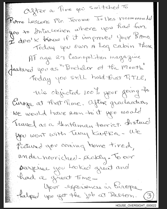 Epstein Writing How They Built Jeffrey Epstein: Do Birthday Letters Reveal a 20-Year ...