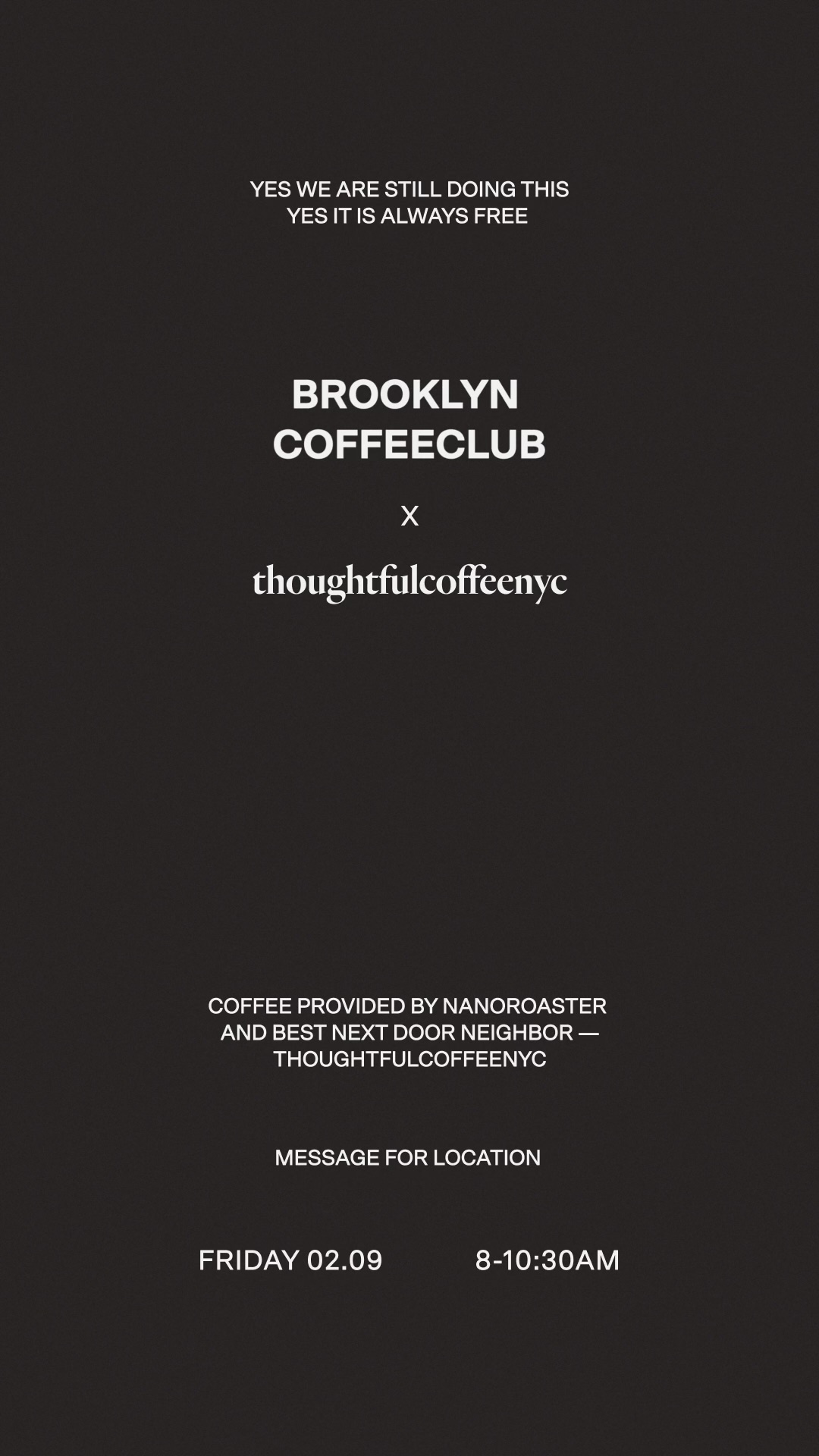 Neighbor's coffee gathering