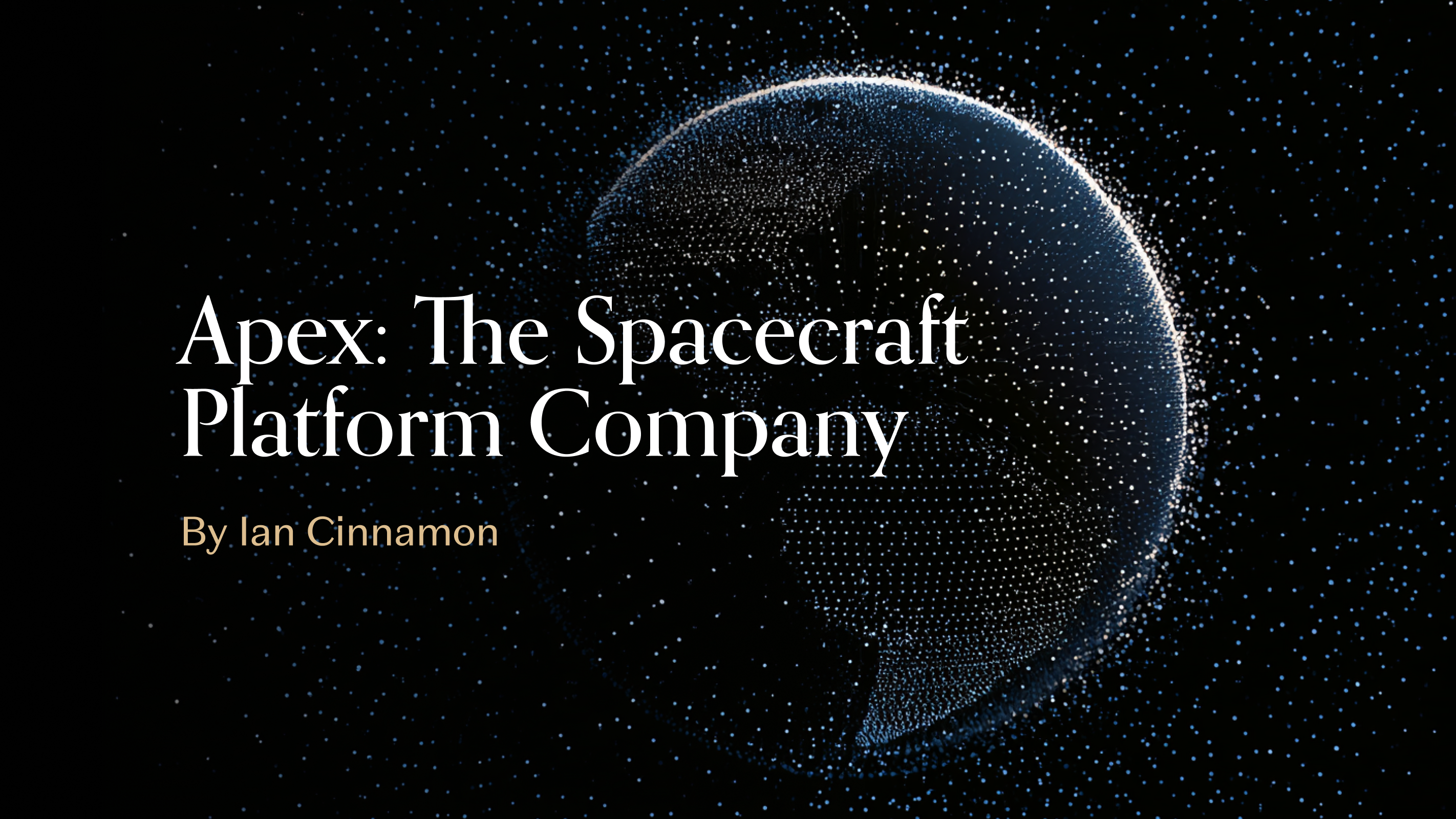 Apex: The Spacecraft Platform Company
