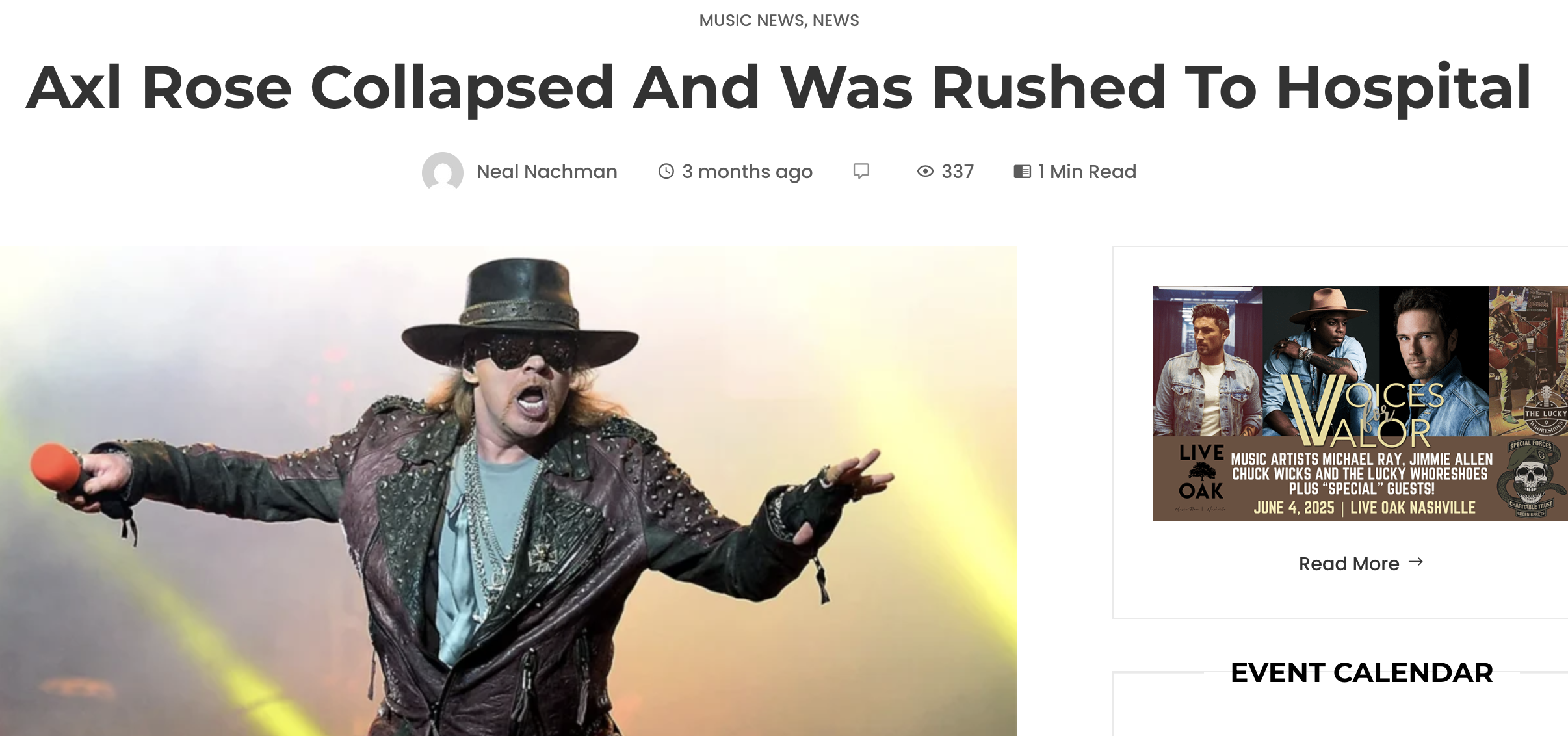 Axel Rosa What happened to Axel Rose?