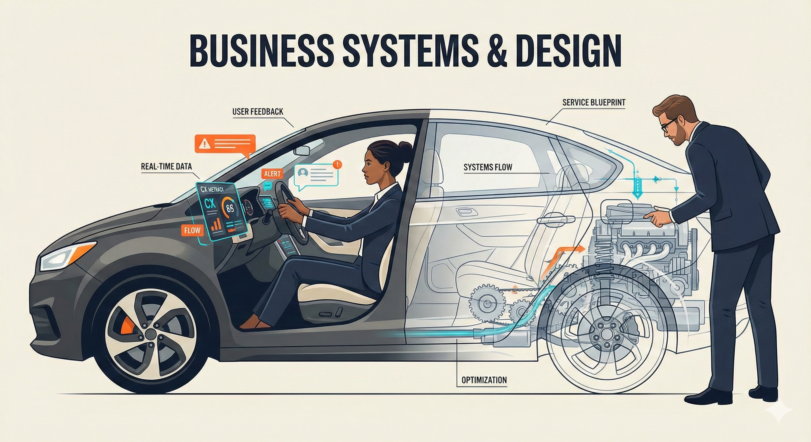 Imagem de capa do artigo Por que CX dirige o carro, mas é o design de serviço que projeta o carro que realmente funciona