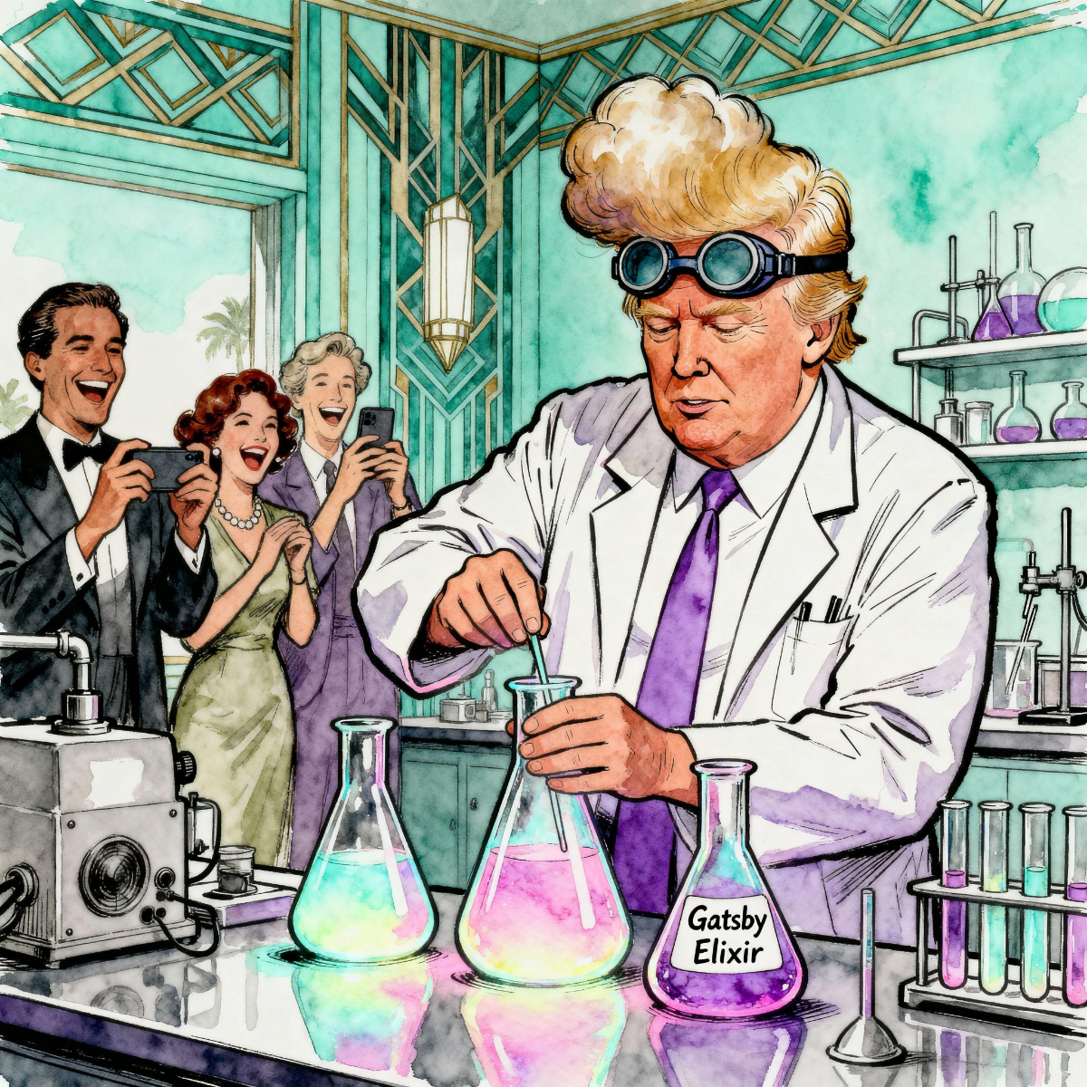 Magick Mica Trump parody art