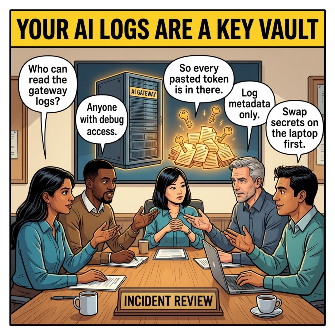 Your AI Gateway Logs Are a Credential Store