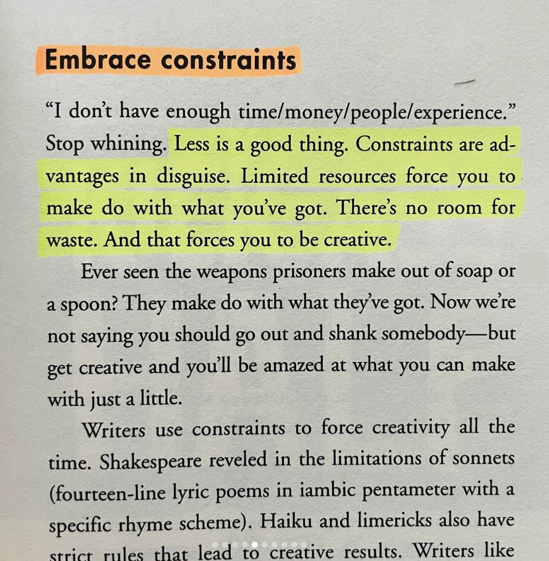 From the book “Rework”