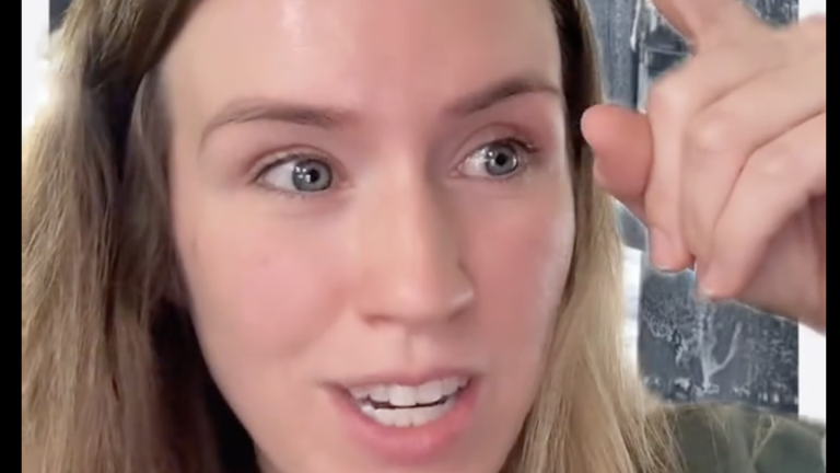 In a video that did make it through TikTok’s uploading process, Jen Hamilton calls herself a “fashion influencer” and speaks in code about her trouble uploading an earlier video about 5-year-old Liam Conejo Ramos. - Jen Hamilton/TikTok