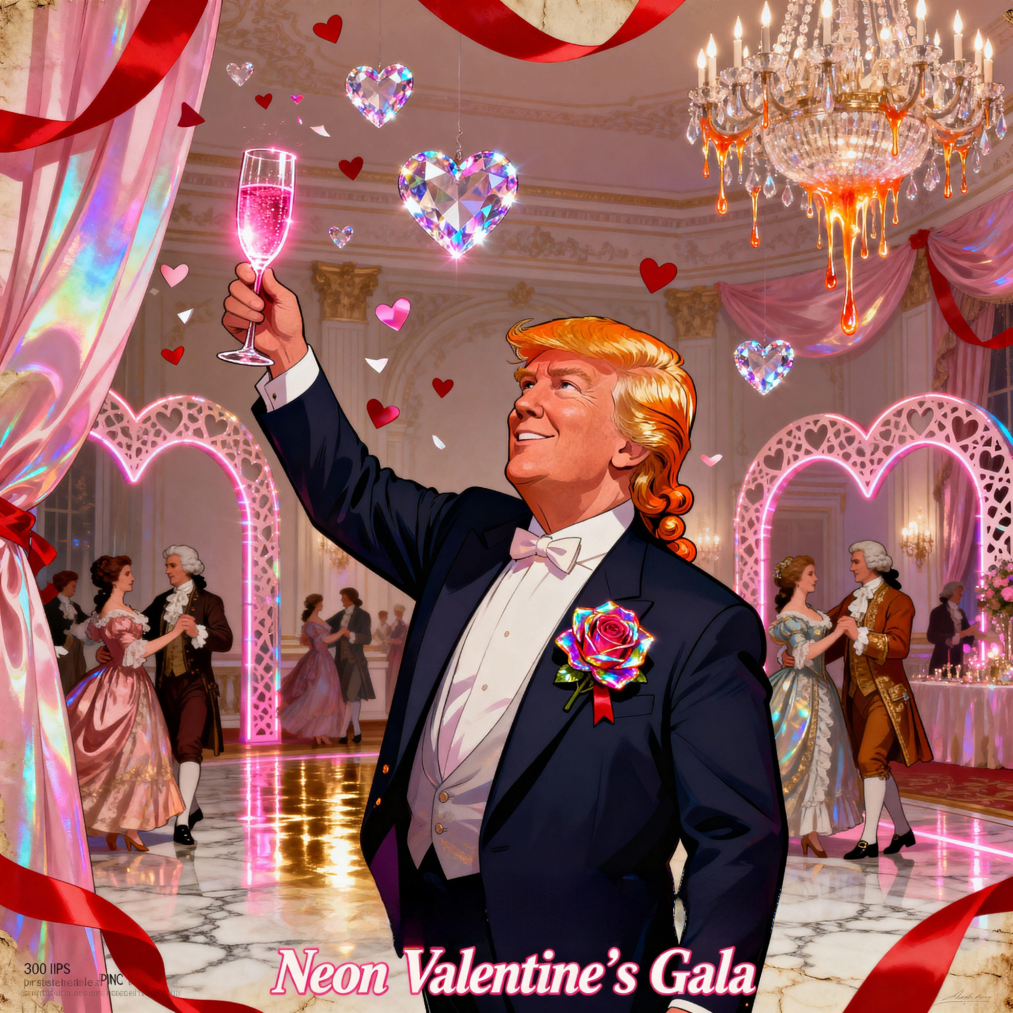 Magick Mica Trump parody art