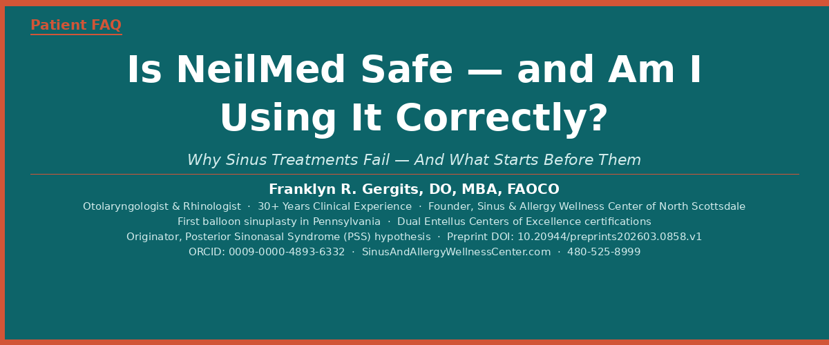 Is NeilMed Safe — and Am I Using It Correctly? : Sinus & Allergy ...