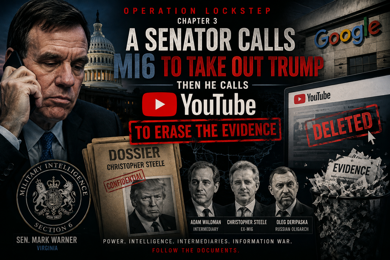 OPERATION LOCKSTEP Chapter Three: A SENATOR Calls MI6 To Take Out Trump