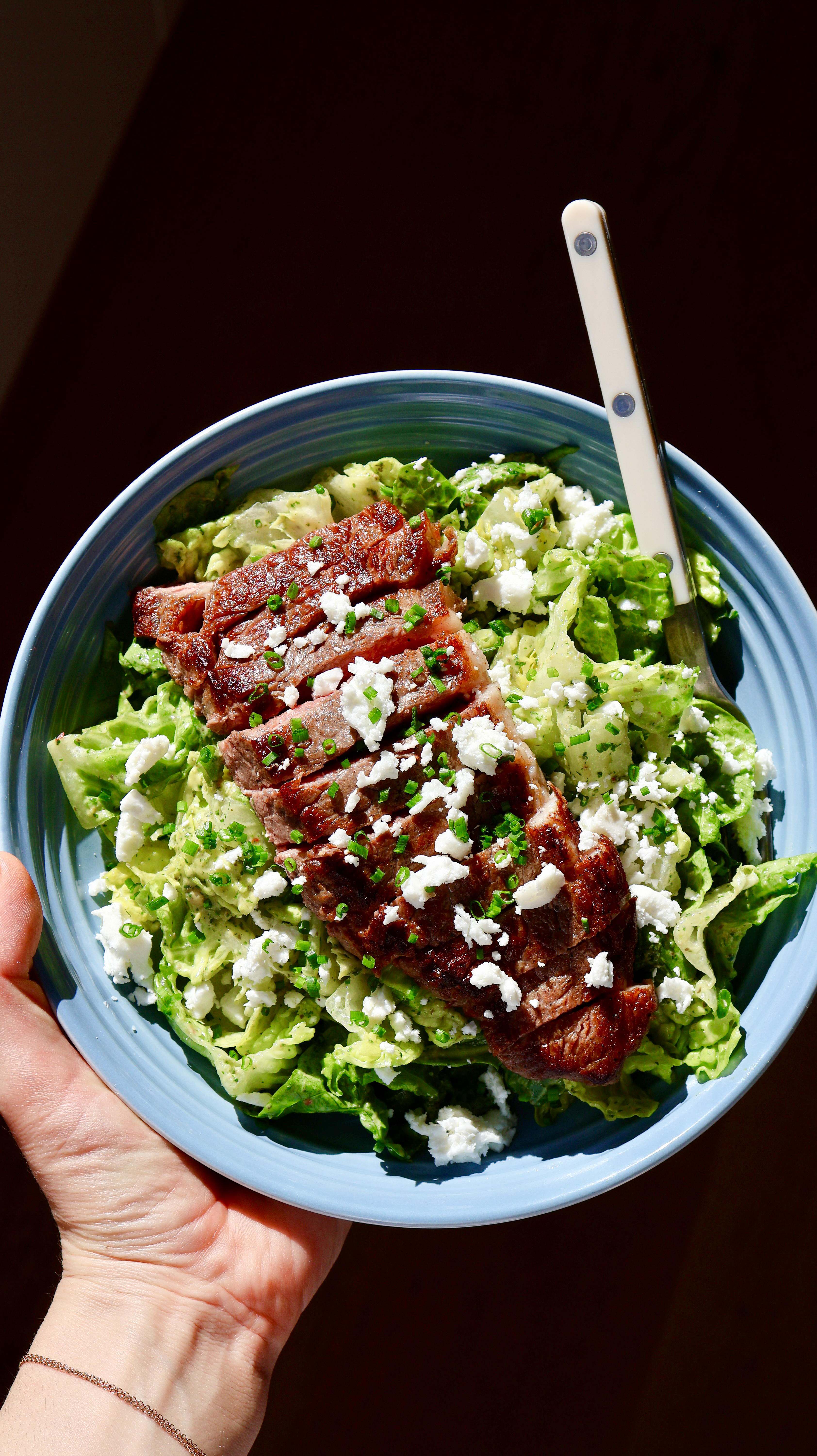Green Goddess Steak Salad - by Mandy Maiorano