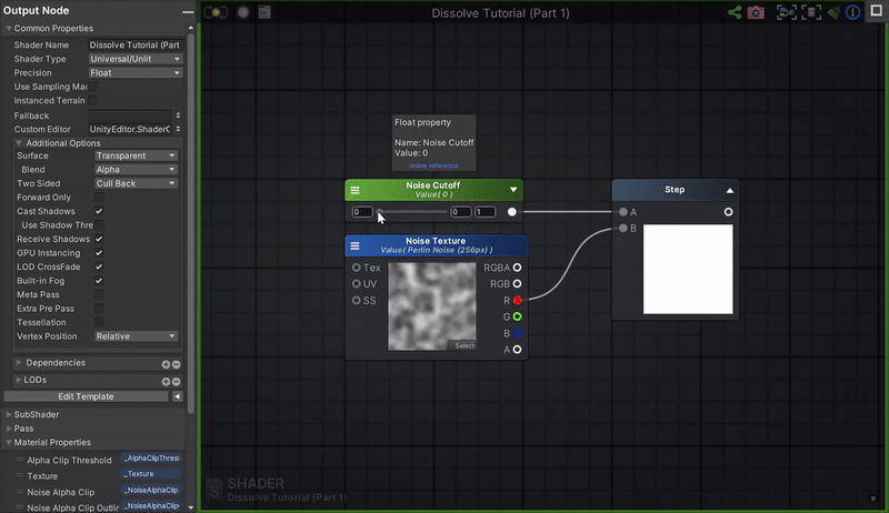 Unity Tutorial: Dissolve Shader (Part 1)