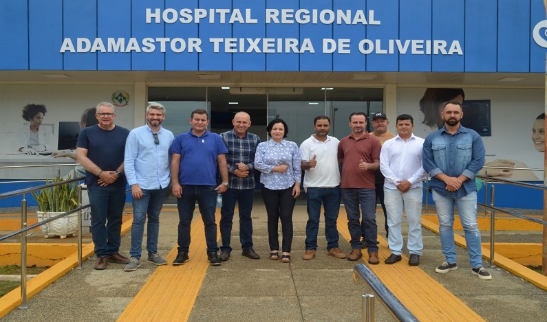 Visita de Ezequiel Neiva marca início de reforma e ampliação de UTI do Hospital Regional de Vilhena