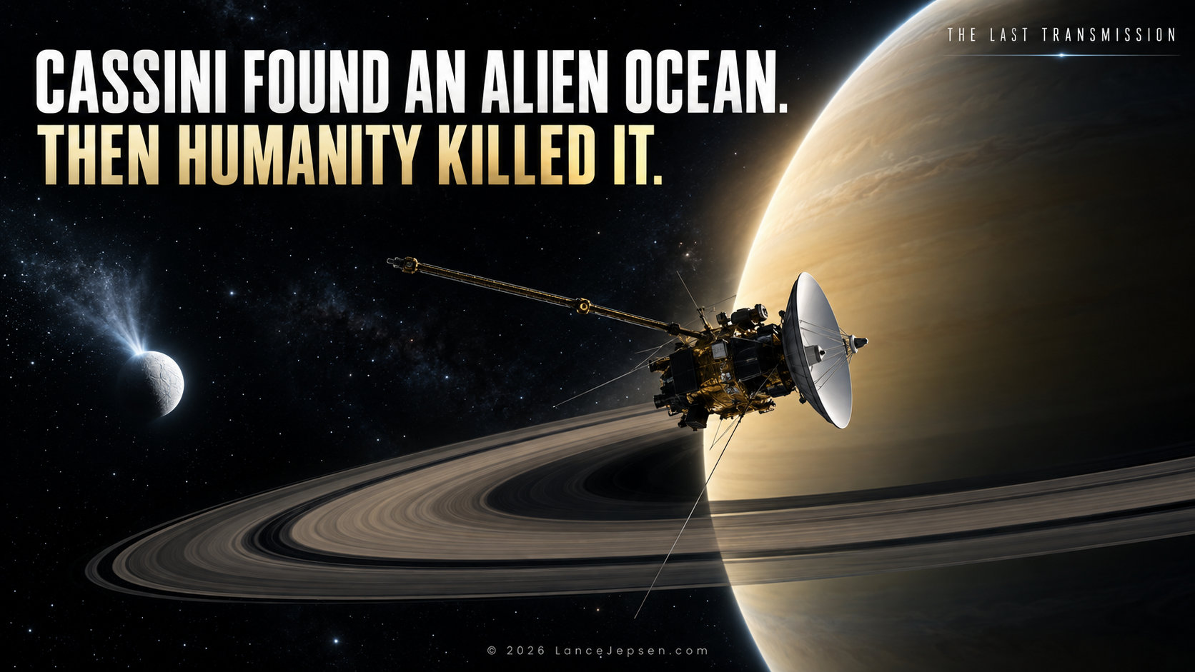 Cassini Found an Alien Ocean. Then Humanity Killed It.