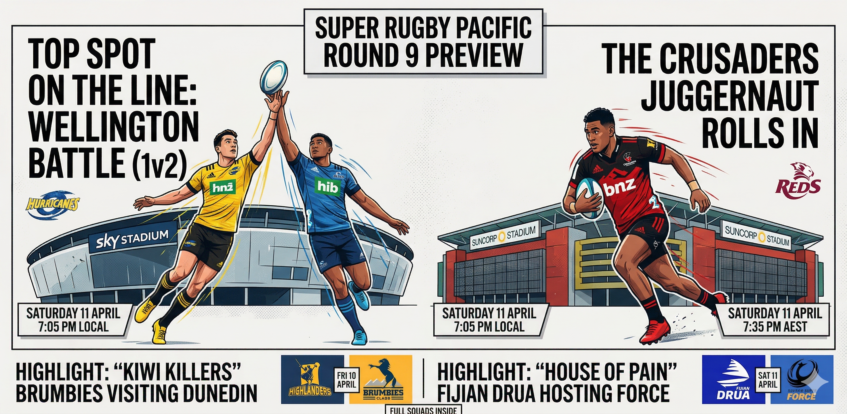 Tbc Rugby Stand Super Rugby Pacific Round 9 Preview: Top Spot on the Line