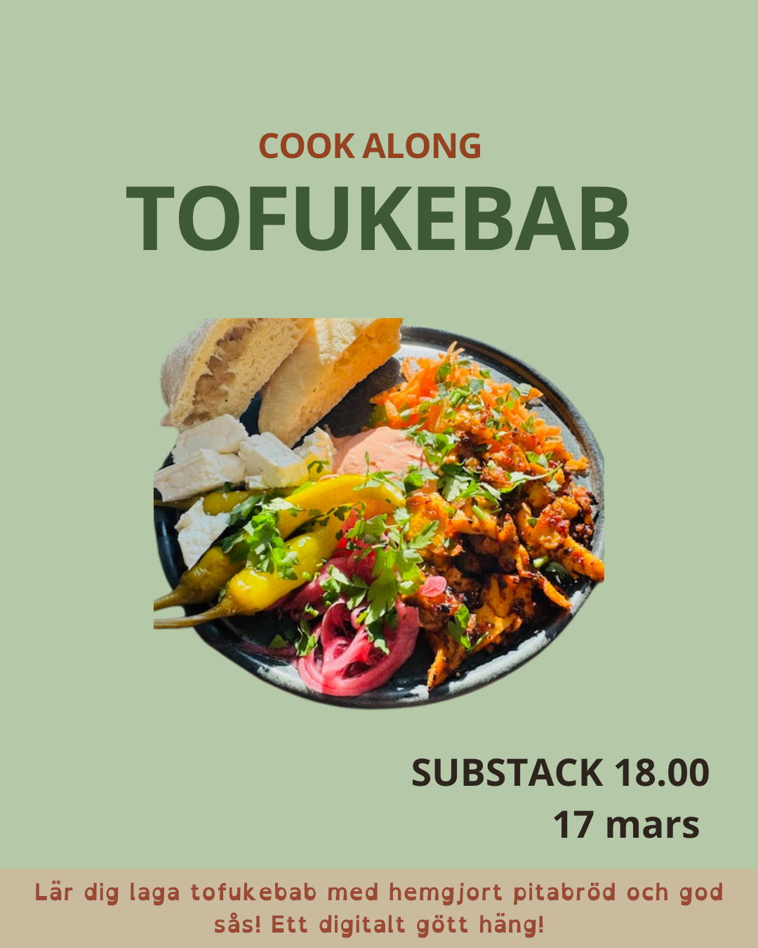 Lär dig laga tofukebab! 💚