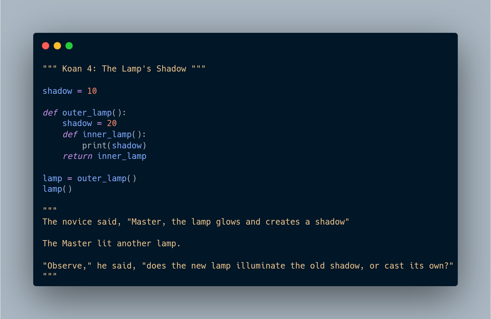 Koan 4: Understanding Python’s LEGB rule - by Vivis Dev