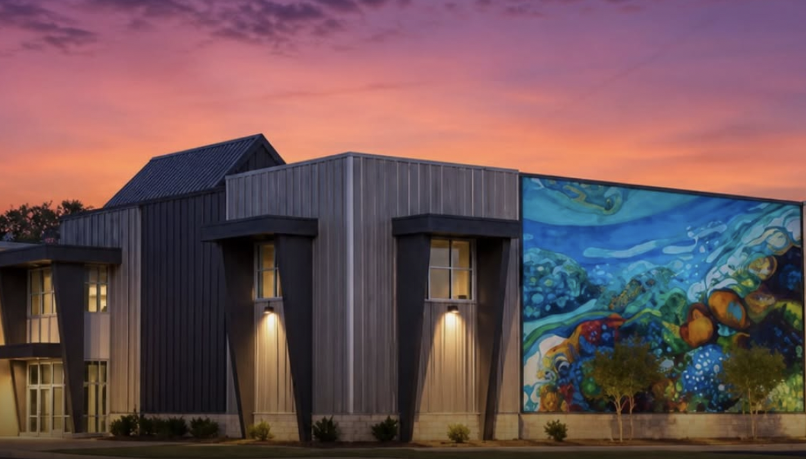 Exterior rendering of Padel Foundry in Virginia Beach, VA
