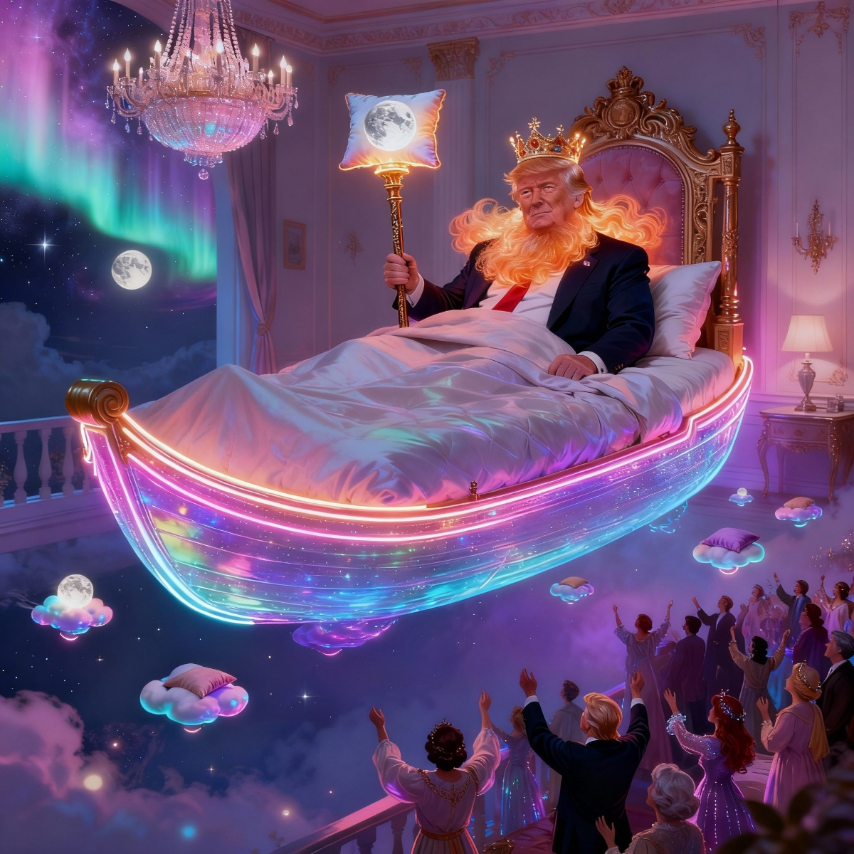 Magick Mica Trump parody art