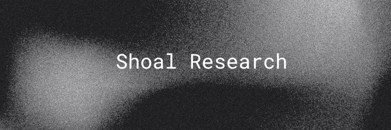 Substack banner for @shoal