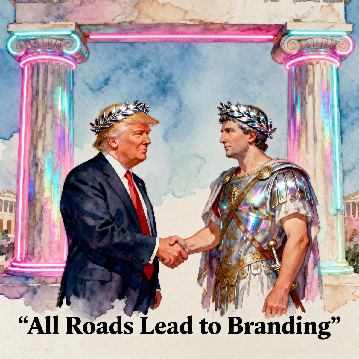 Magick Mica Trump parody art
