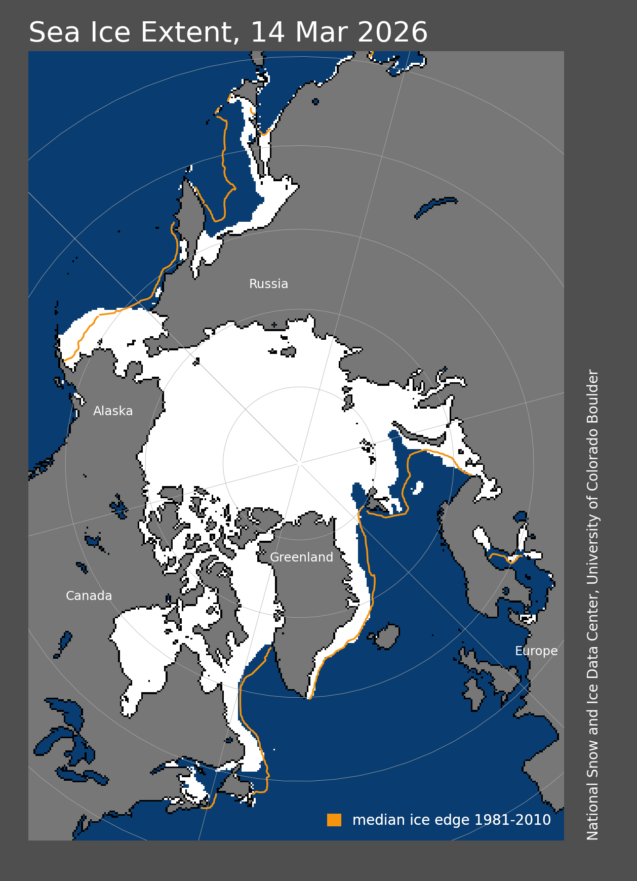 Arctic Sea Ice 2026 Maximum Extent - by Rick Thoman