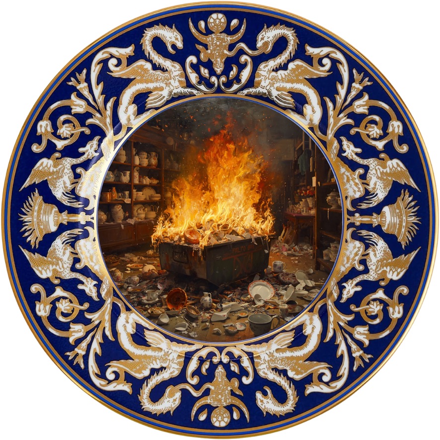 A Dumpster Fire in a China Shop - by Dr. Jim Salvucci