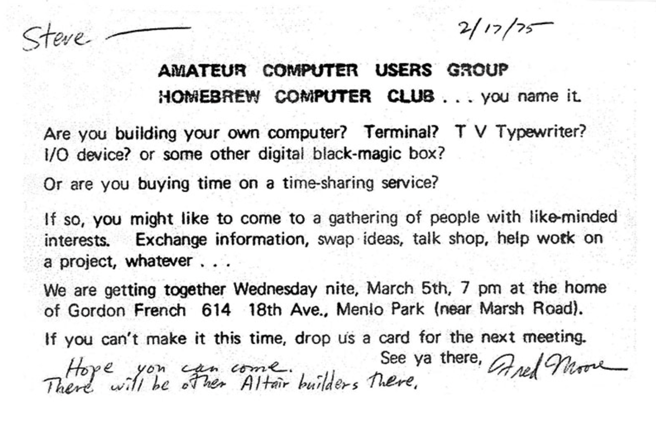 The Homebrew Computer Club and Why Today’s Tech Scene Struggles to ...