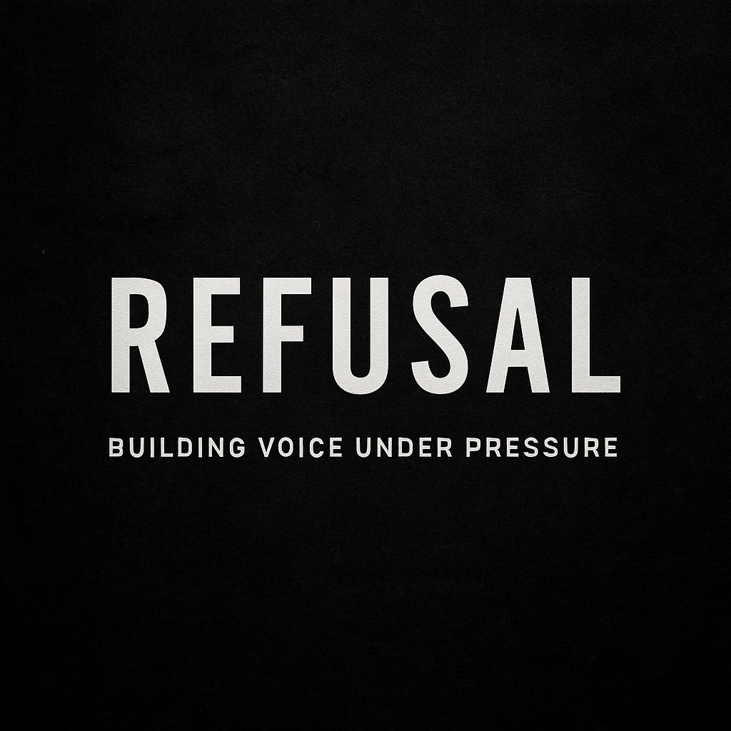 Substack banner for @refusal