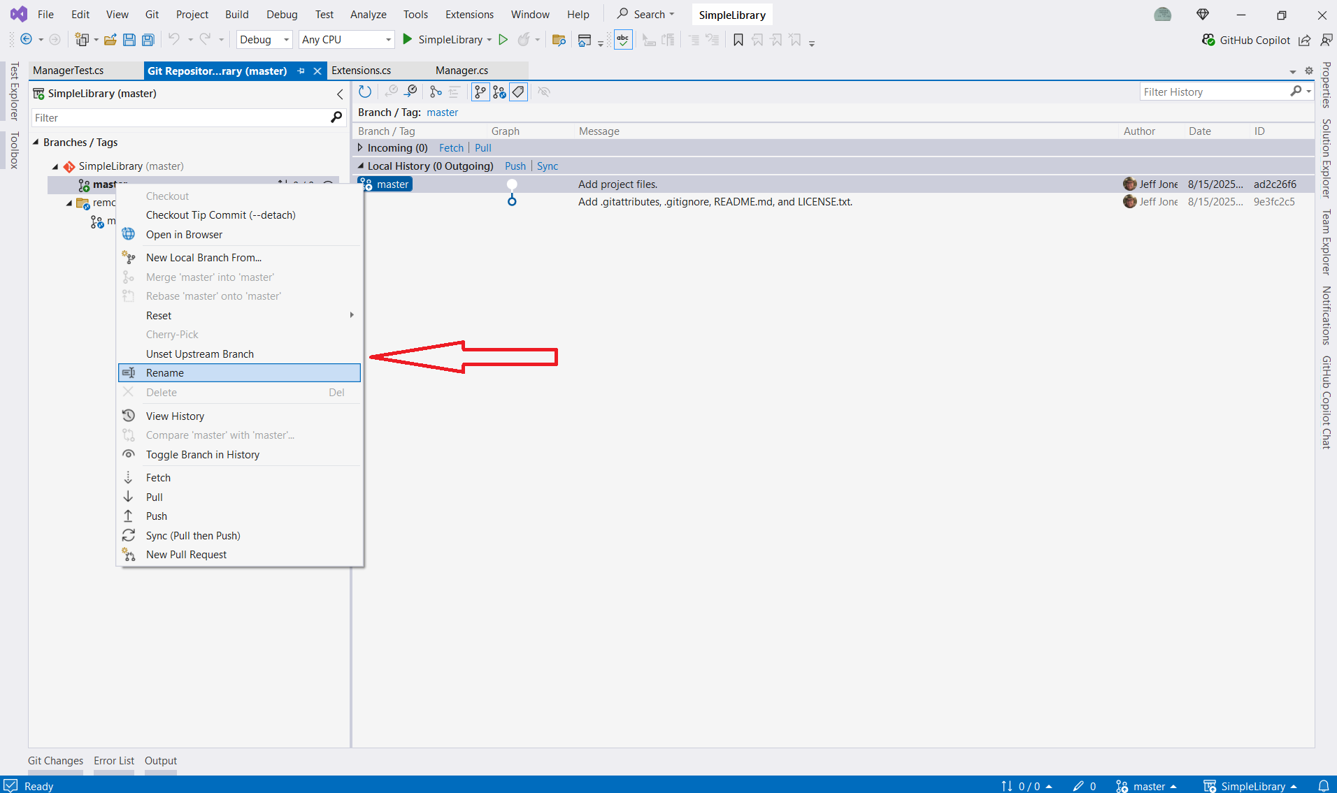 Git Management in Visual Studio 2022 - Jeff Jones