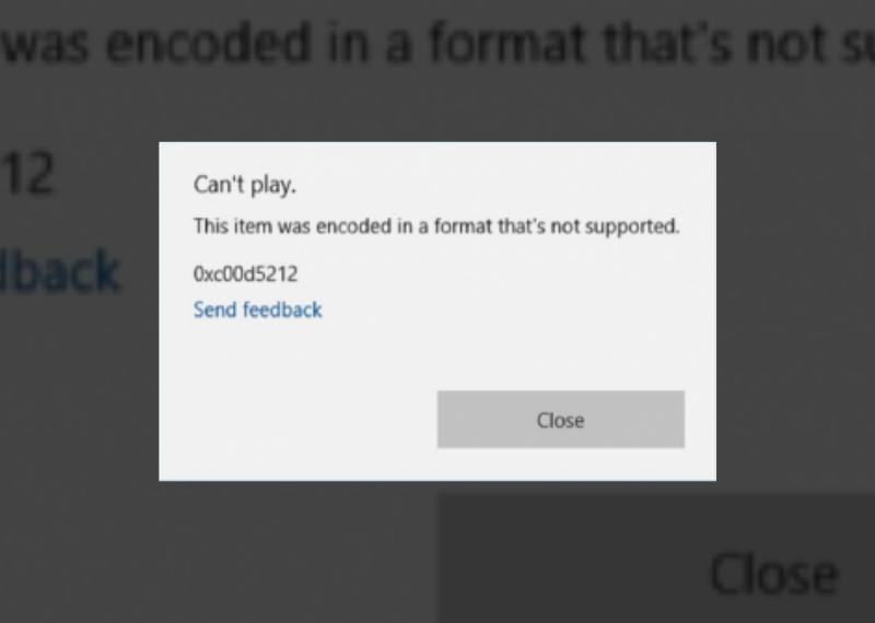 Install CODEC error 0xc00d5212 HEVC from Microsoft Store for FREE