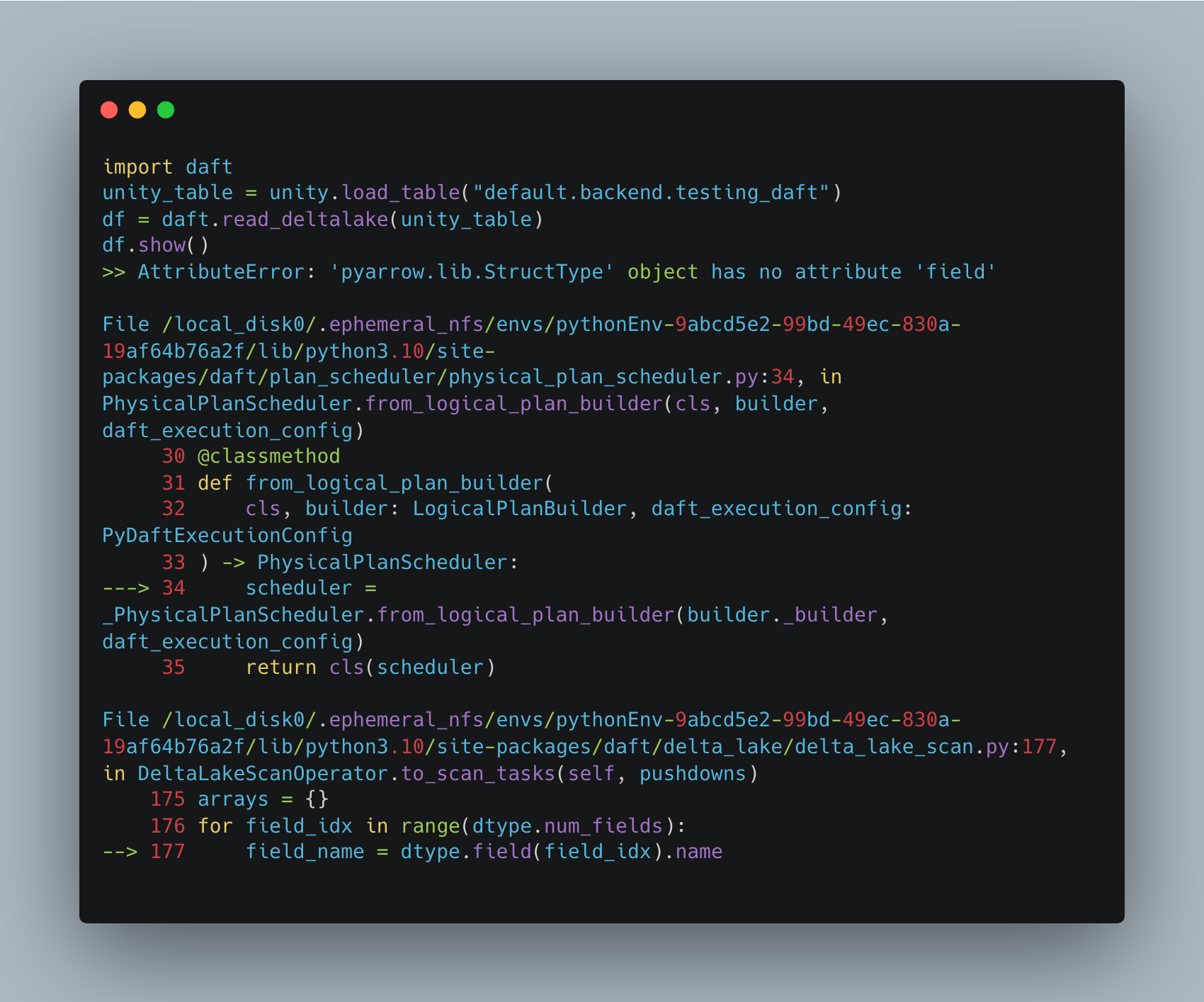 Daft vs Spark (Databricks) for Delta Tables (Unity Catalog)