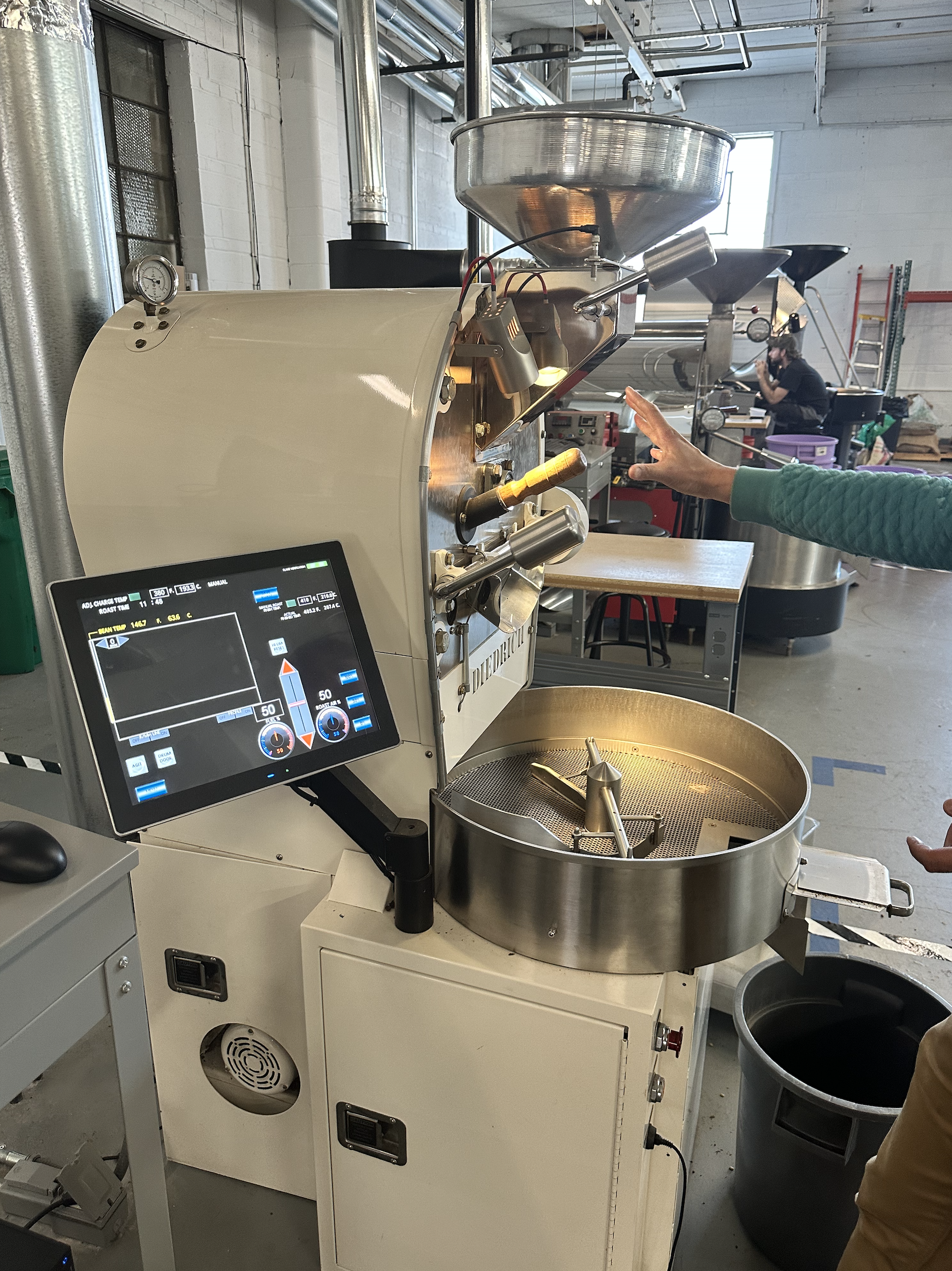 Paolo showing Diedrich IR-5