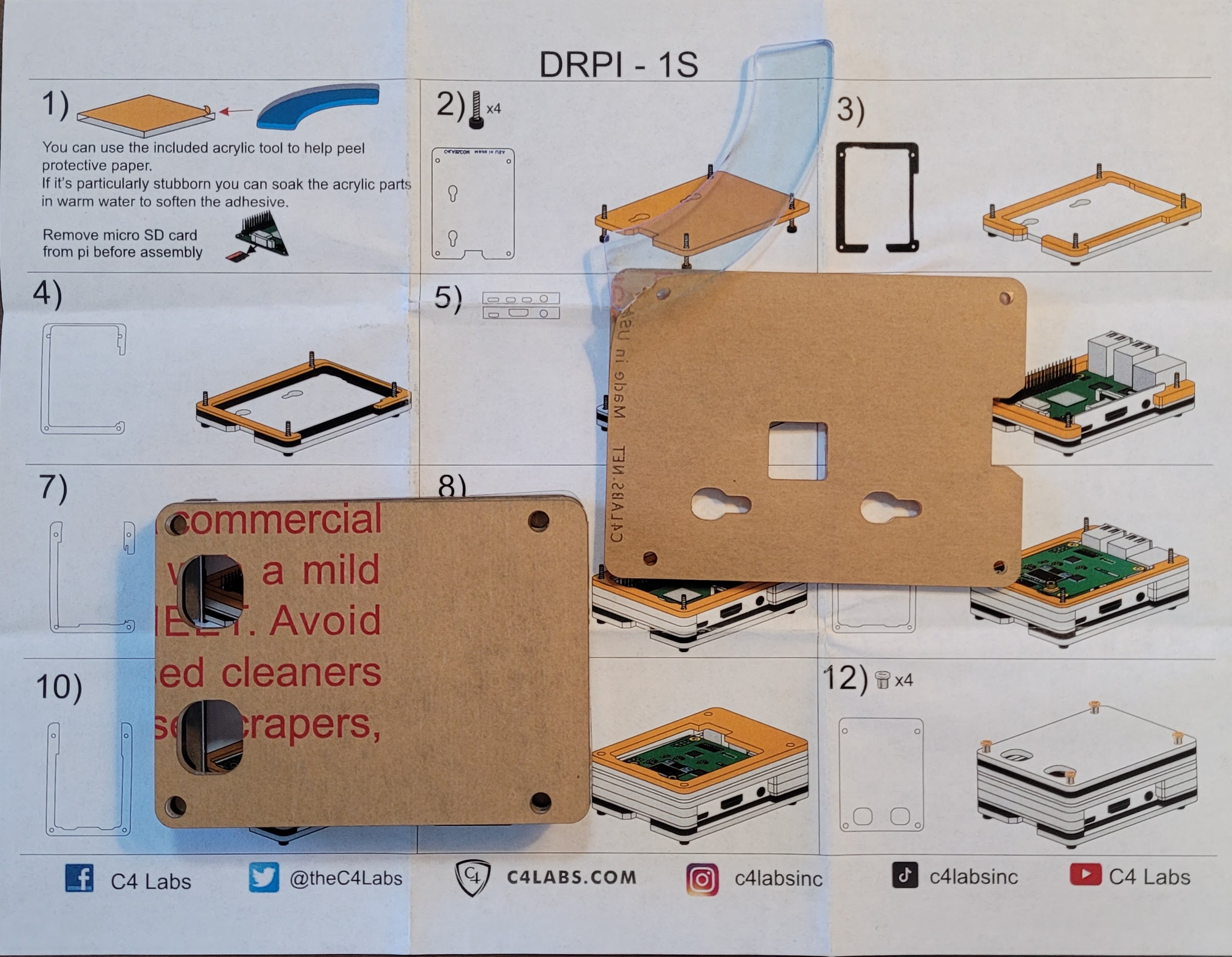 C4Labs case assembly instructions