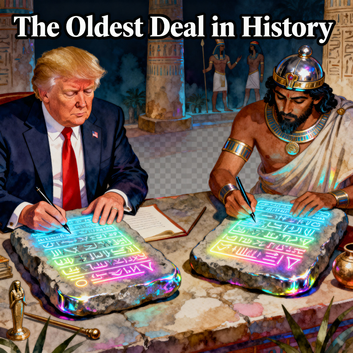 Magick Mica Trump parody art